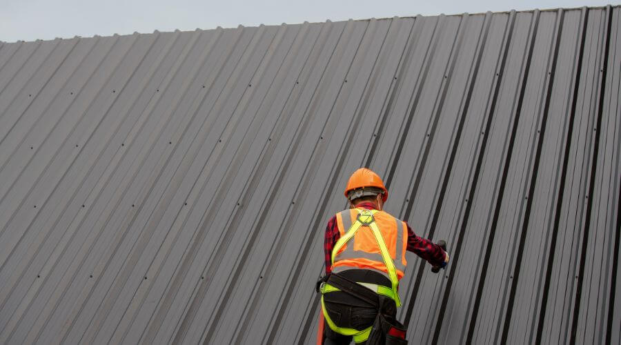Professional metal roof installation services in Montgomery, IL